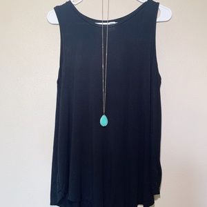 Old Navy Black Scoop-Neck Tank L